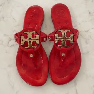 Tory Burch red Miller sandal sz 8